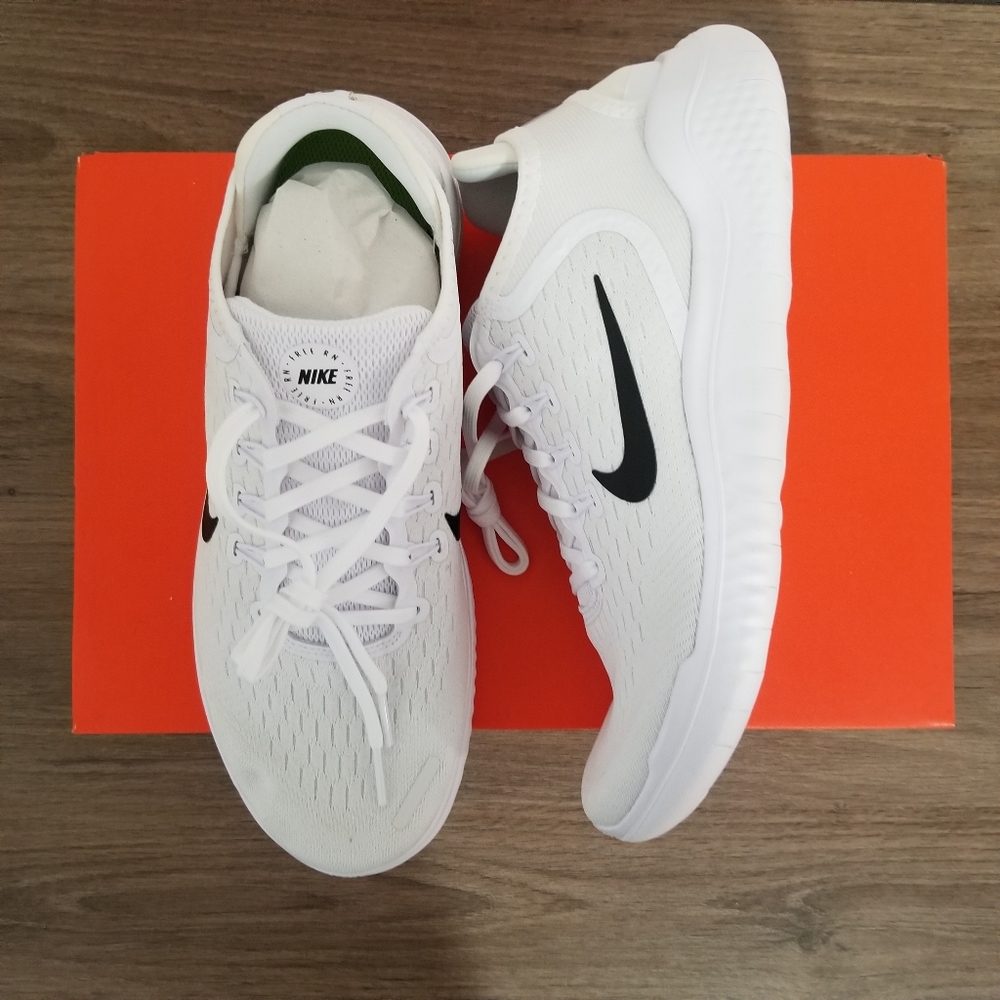 Nike Free RN 2018 White and Black Men's Size 10